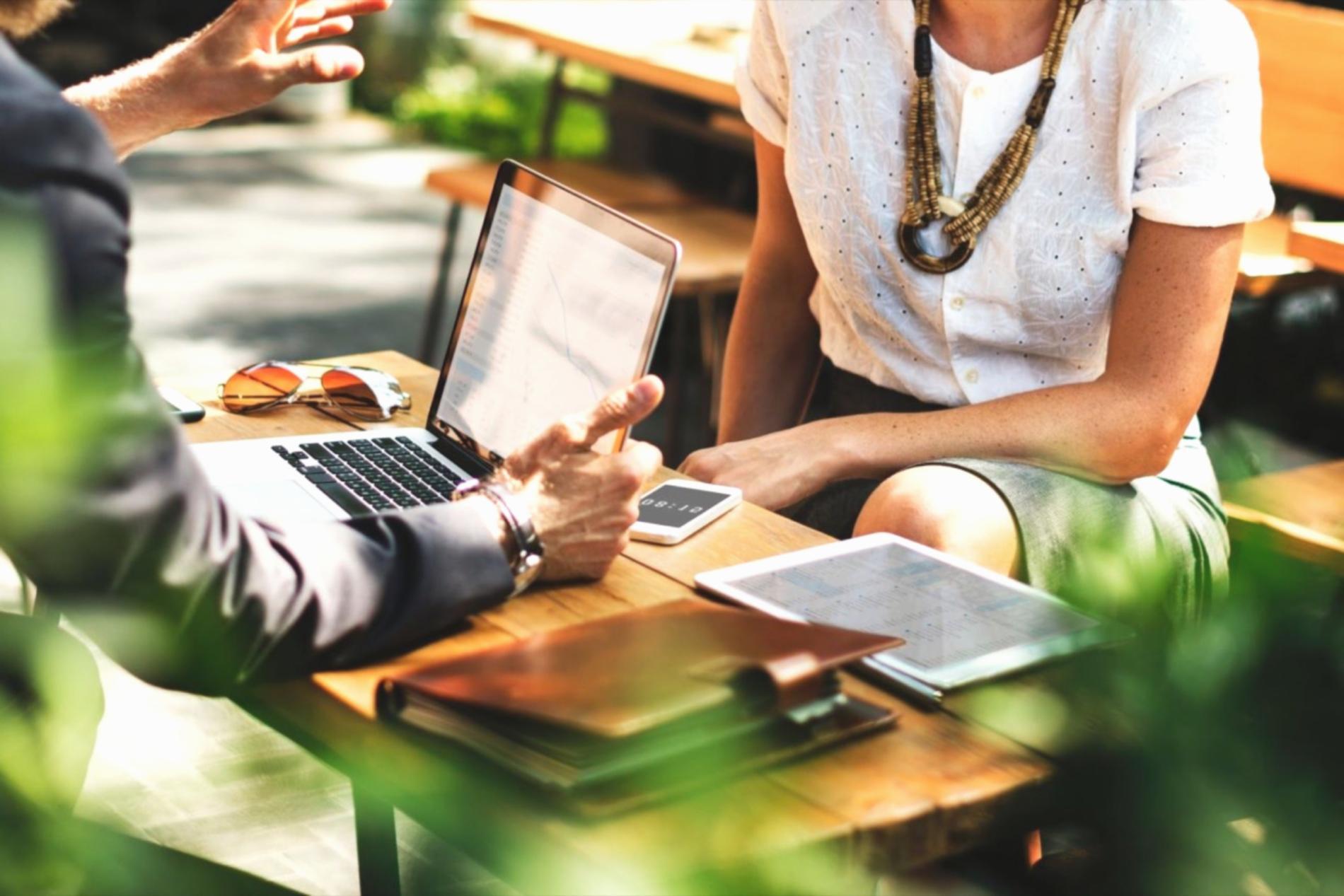 Professional hair styling workspace showing organized tools and equipment